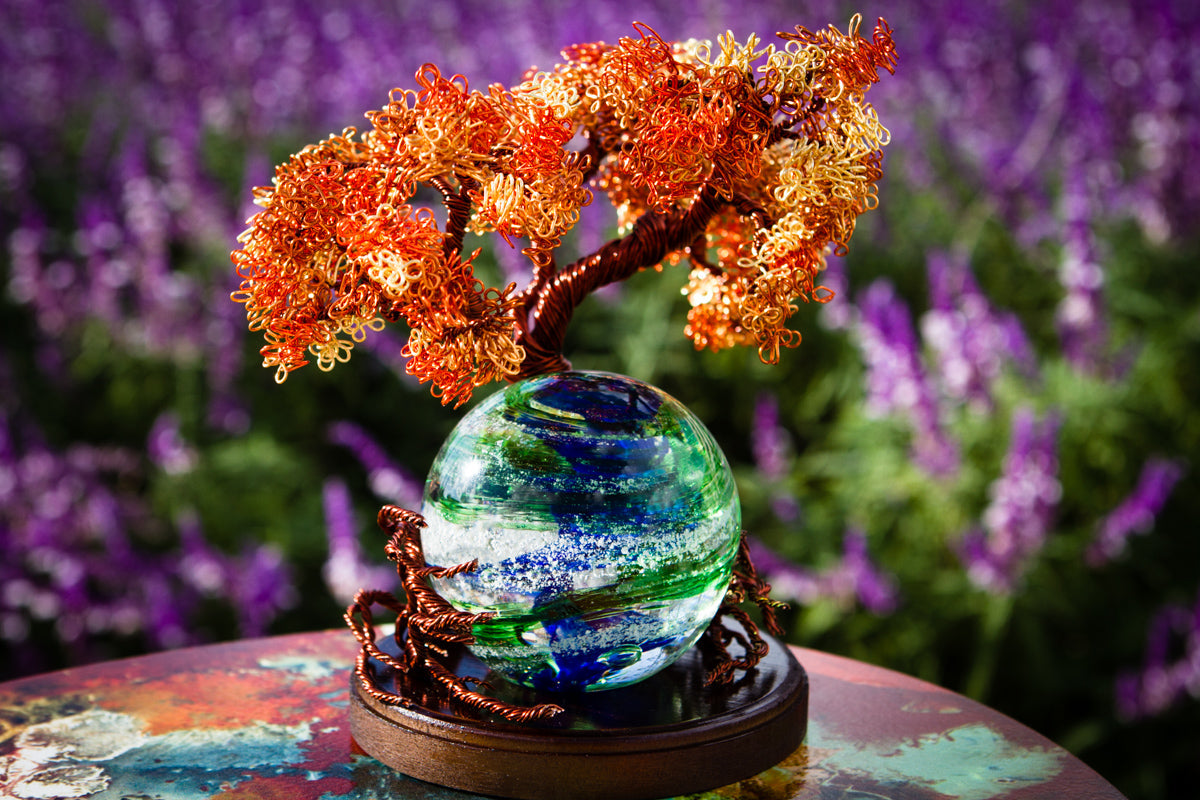 Autumn Sunshine Tree Of Life with Tranquil Swirl
